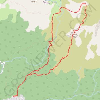Itinéraire Punta di Feno, distance, dénivelé, altitude, carte, profil, trace GPS