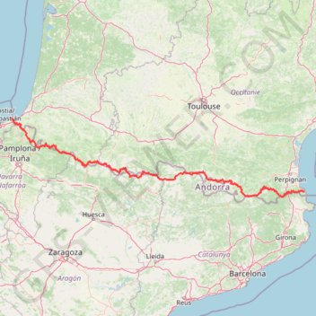 Itinéraire HRP Pyrénées, distance, dénivelé, altitude, carte, profil, trace GPS