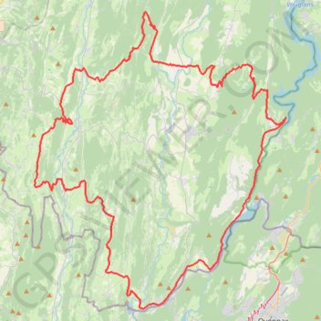 Itinéraire Tour de la Petite Montagne - Thoirette, distance, dénivelé, altitude, carte, profil, trace GPS