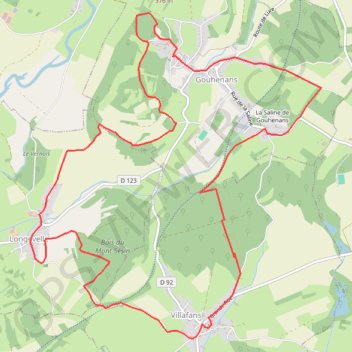 Itinéraire La voie du sel et du charbon, distance, dénivelé, altitude, carte, profil, trace GPS