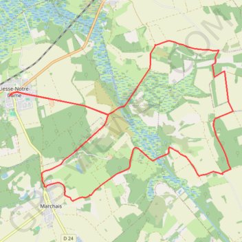 Itinéraire La Montinette, distance, dénivelé, altitude, carte, profil, trace GPS
