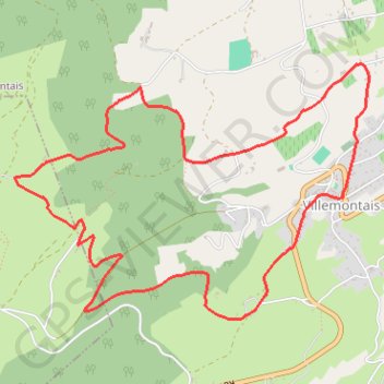 Itinéraire B23_WGS84, distance, dénivelé, altitude, carte, profil, trace GPS
