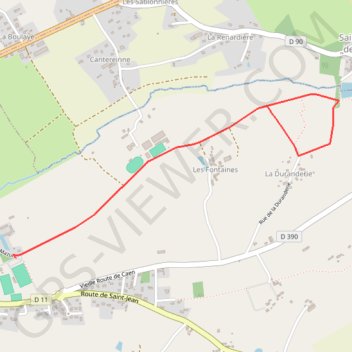 Itinéraire 5 - JR Parcours Portage 3.8 km, distance, dénivelé, altitude, carte, profil, trace GPS