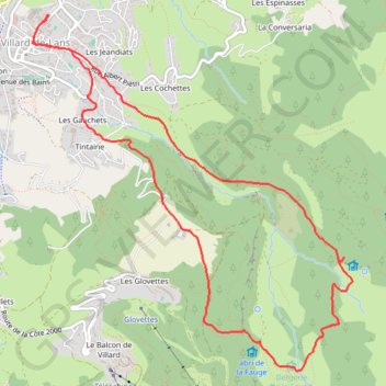 Itinéraire Rewild J2 Villard, distance, dénivelé, altitude, carte, profil, trace GPS