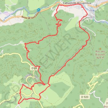 Itinéraire La forêt de Beson, distance, dénivelé, altitude, carte, profil, trace GPS
