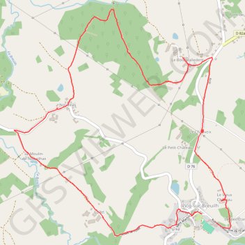 Itinéraire Balade à Vicq-sur-Breuilh, distance, dénivelé, altitude, carte, profil, trace GPS