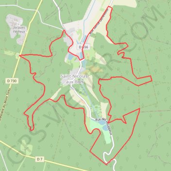 Itinéraire Les abbayes, distance, dénivelé, altitude, carte, profil, trace GPS