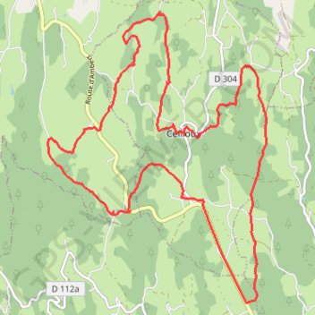 Itinéraire Ceilloux et ses environs, distance, dénivelé, altitude, carte, profil, trace GPS
