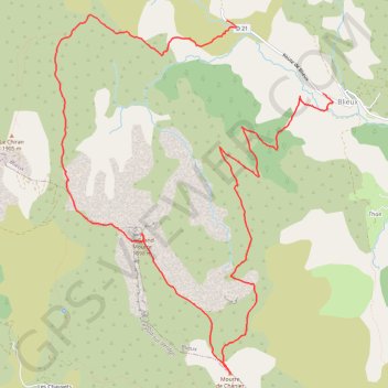 Itinéraire Mourre de Chanier, distance, dénivelé, altitude, carte, profil, trace GPS