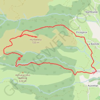 Itinéraire Huberleta depuis Urdos, distance, dénivelé, altitude, carte, profil, trace GPS