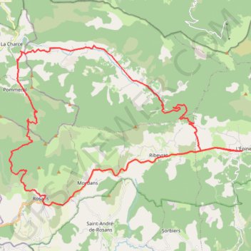 Itinéraire Entre baronnies et Hautes Alpes, distance, dénivelé, altitude, carte, profil, trace GPS