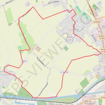 Itinéraire violaines 11.4, distance, dénivelé, altitude, carte, profil, trace GPS