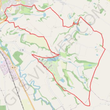 Itinéraire Lac des trois vallées - Lectoure, distance, dénivelé, altitude, carte, profil, trace GPS