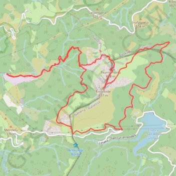Itinéraire Circular en Aiako Harriak, distance, dénivelé, altitude, carte, profil, trace GPS