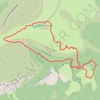 Itinéraire La Bourgeoise, distance, dénivelé, altitude, carte, profil, trace GPS