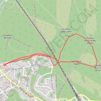 Itinéraire Dernier muguets, distance, dénivelé, altitude, carte, profil, trace GPS