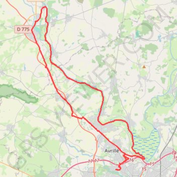 Itinéraire Montreuil sur Maine _gravel _58 km-19183551, distance, dénivelé, altitude, carte, profil, trace GPS