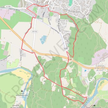 Itinéraire Aqueduc de Nîmes, distance, dénivelé, altitude, carte, profil, trace GPS