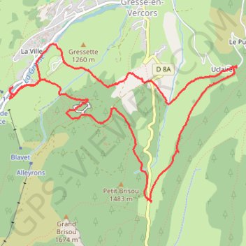 Itinéraire Gresse en Vercors-col de l'Allimas-Gresse, distance, dénivelé, altitude, carte, profil, trace GPS