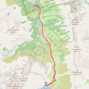 Itinéraire Refuge Ledormeur depuis Maison du parc, distance, dénivelé, altitude, carte, profil, trace GPS