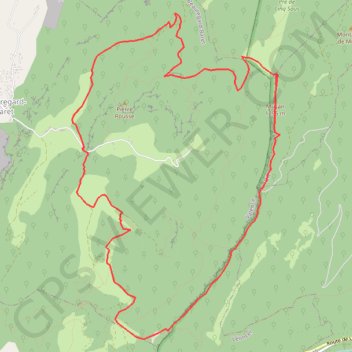 Itinéraire Pré de 5 Sous par les crêtes, distance, dénivelé, altitude, carte, profil, trace GPS