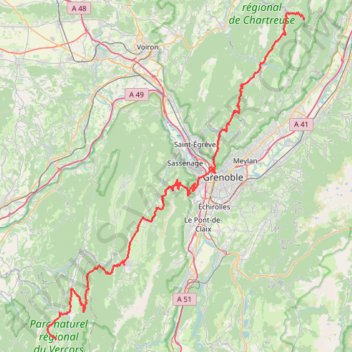 Itinéraire cr19-j3-v2-st-pierre-d-entr-la-chapelle-en-vercors-17850165, distance, dénivelé, altitude, carte, profil, trace GPS