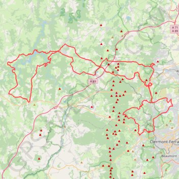 Itinéraire La Volcane, distance, dénivelé, altitude, carte, profil, trace GPS