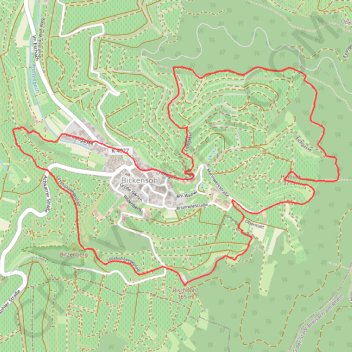 Itinéraire Bickensohl, Lösshohlwege-Pfad, distance, dénivelé, altitude, carte, profil, trace GPS