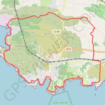 Itinéraire La côte Bleue par les Tamaris, distance, dénivelé, altitude, carte, profil, trace GPS