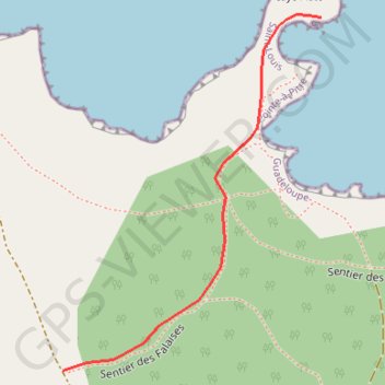 Itinéraire Falaises Marie Galante, distance, dénivelé, altitude, carte, profil, trace GPS