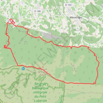 Itinéraire Oppede, distance, dénivelé, altitude, carte, profil, trace GPS