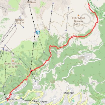 Itinéraire 11_RandoVS_2019, distance, dénivelé, altitude, carte, profil, trace GPS