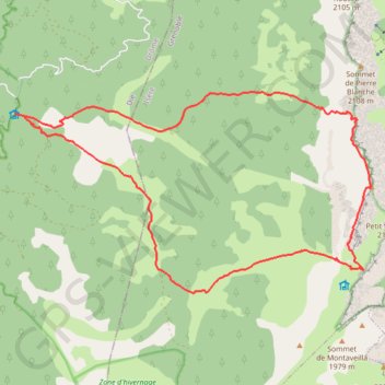 Itinéraire Tour du grand veymont, distance, dénivelé, altitude, carte, profil, trace GPS