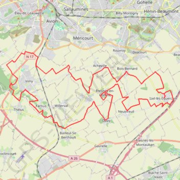 Itinéraire parcours vtt 50 km 2024.gpx-18631208, distance, dénivelé, altitude, carte, profil, trace GPS