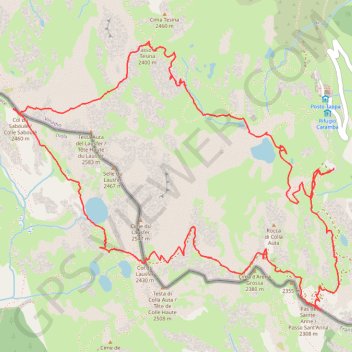 Itinéraire Lacs de Lausfer, distance, dénivelé, altitude, carte, profil, trace GPS