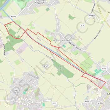 Itinéraire Circuit du canal de Seclin, distance, dénivelé, altitude, carte, profil, trace GPS