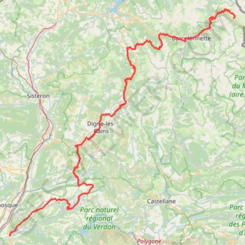 Itinéraire [Itinéraire] La Routo (GR®69), dans les pas de la Transhumance, distance, dénivelé, altitude, carte, profil, trace GPS