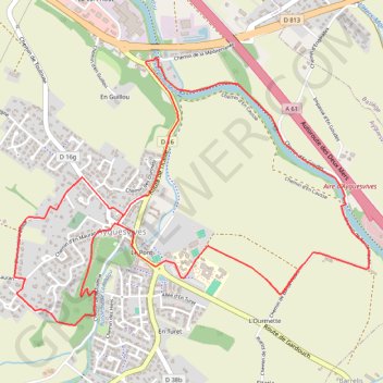 Itinéraire Rando Ayguesvives, distance, dénivelé, altitude, carte, profil, trace GPS