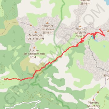 Itinéraire Clignon Haut le col de l'Encombrette, distance, dénivelé, altitude, carte, profil, trace GPS