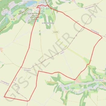 Itinéraire Randonnée pierrefonds, distance, dénivelé, altitude, carte, profil, trace GPS