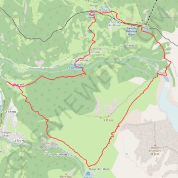 Itinéraire Col du Tricot, distance, dénivelé, altitude, carte, profil, trace GPS