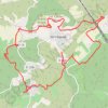 Itinéraire Aurons - Le Vieux Vernègue, distance, dénivelé, altitude, carte, profil, trace GPS