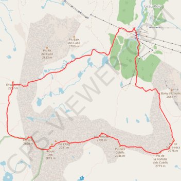 Itinéraire Pic des Pessons, distance, dénivelé, altitude, carte, profil, trace GPS