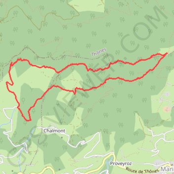 Itinéraire Petit Novard, distance, dénivelé, altitude, carte, profil, trace GPS