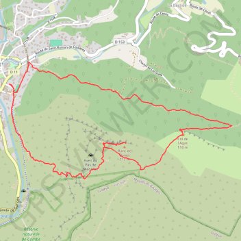 Itinéraire Roc de Banes, distance, dénivelé, altitude, carte, profil, trace GPS