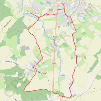 Itinéraire Le chemin de Cappe - Samer, distance, dénivelé, altitude, carte, profil, trace GPS