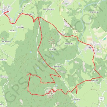 Itinéraire Araules Le Lizieux, distance, dénivelé, altitude, carte, profil, trace GPS