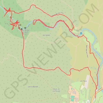 Itinéraire Balade au Ravin des Arcs, distance, dénivelé, altitude, carte, profil, trace GPS