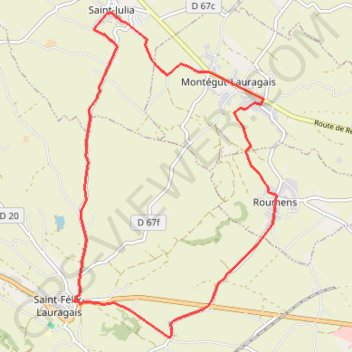 Itinéraire Bouclé à Cadenac !, distance, dénivelé, altitude, carte, profil, trace GPS