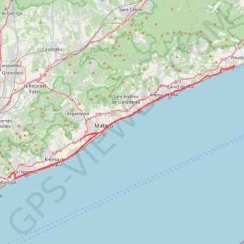 Itinéraire BIKE IRONMAN Barcelona 22, distance, dénivelé, altitude, carte, profil, trace GPS